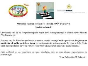 obvestilo VRTEC OŠ BAKOVCI september 2017